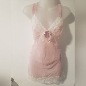 Adore Me Blush Chemise with Lace Accents